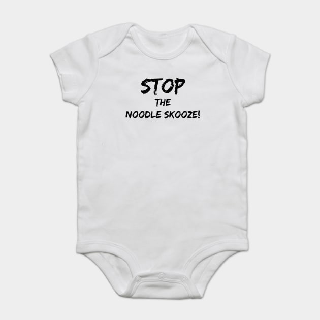 Stop the Noodle Skooze Baby Bodysuit by Stars Hollow Mercantile